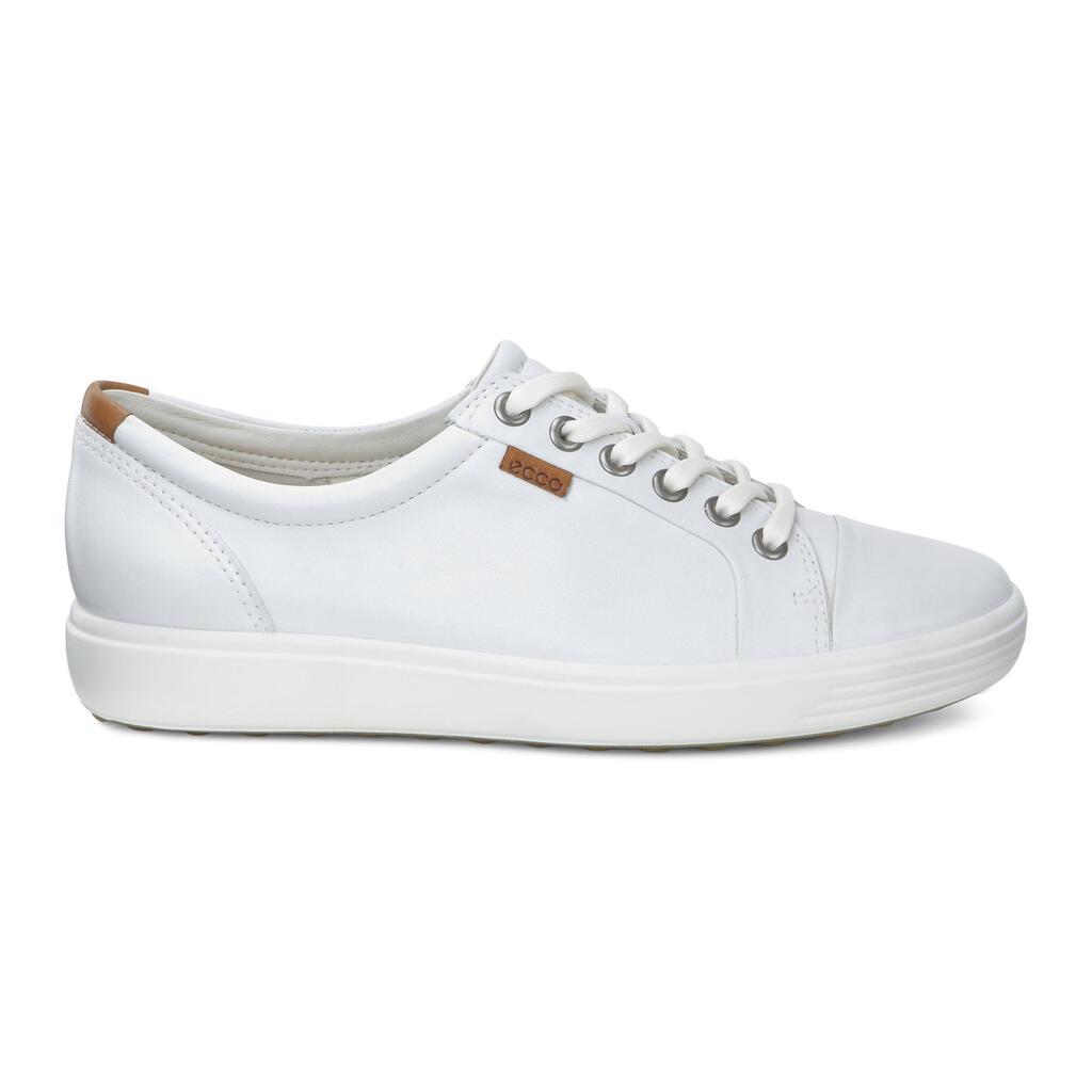 Baskets Ecco Soft 7 Femme Blanche 6512-RGYFB